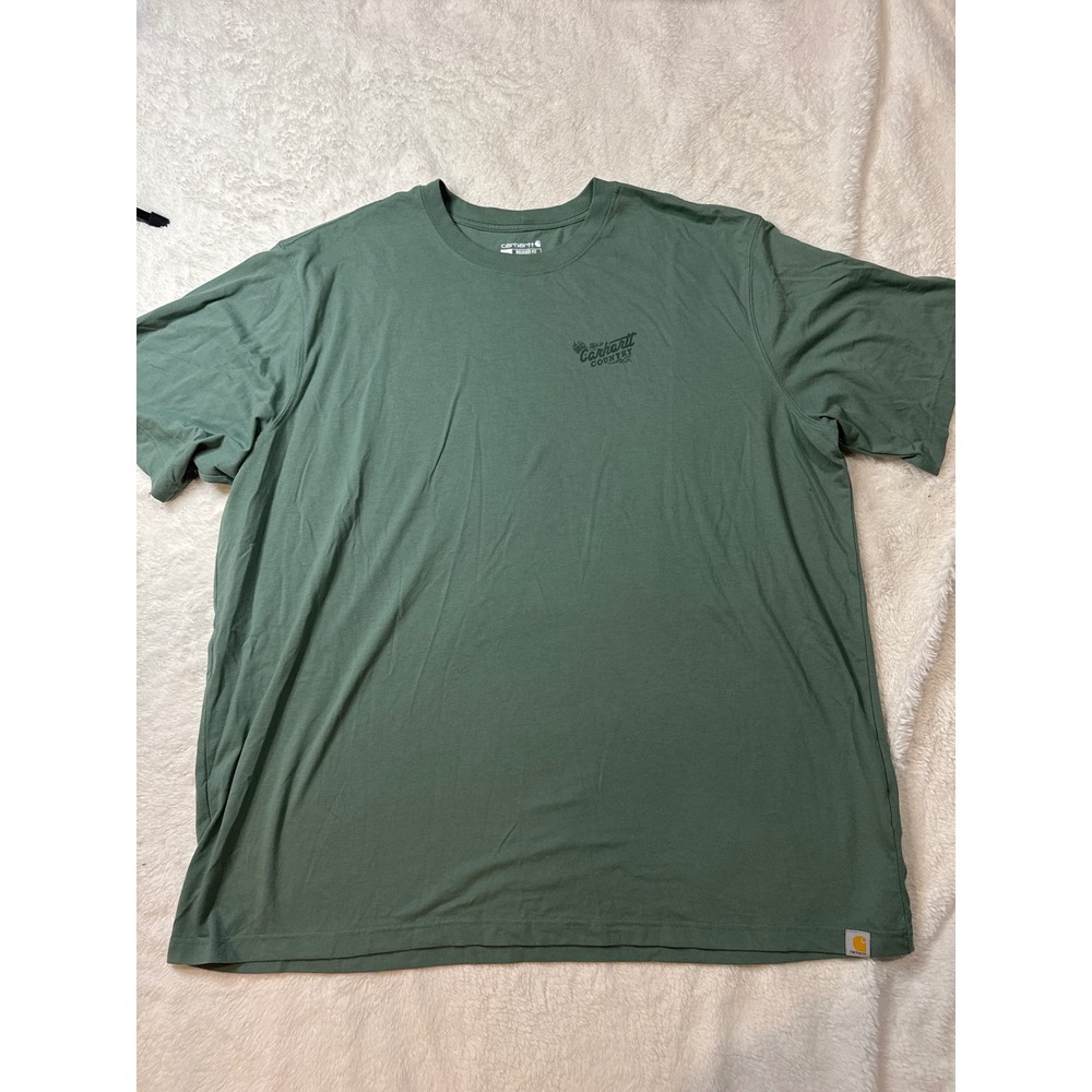 Carhartt Graphic T-Shirt Mens 3XL Green Excellent Relaxed Fit Country